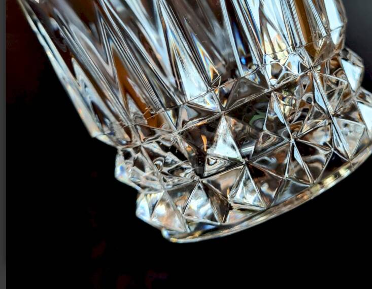 Set of 6 Arques crystal water or whisky glasses