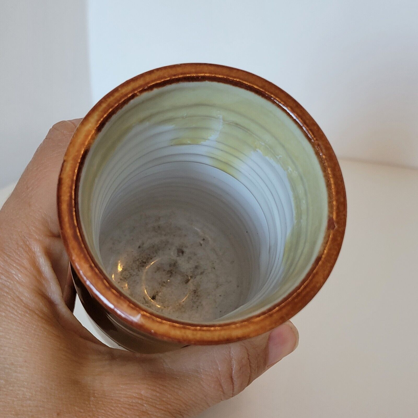 Bamboo-shaped ceramic vase