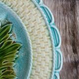 2 antique barbotine plates from Salins