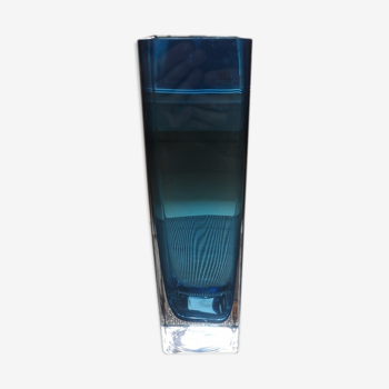 Vase sommerso bleu et transparent - années 1960/1970
