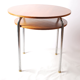 Bauhaus tubular steel cantilever table with underpanel ST 41 by Robert Slezák company