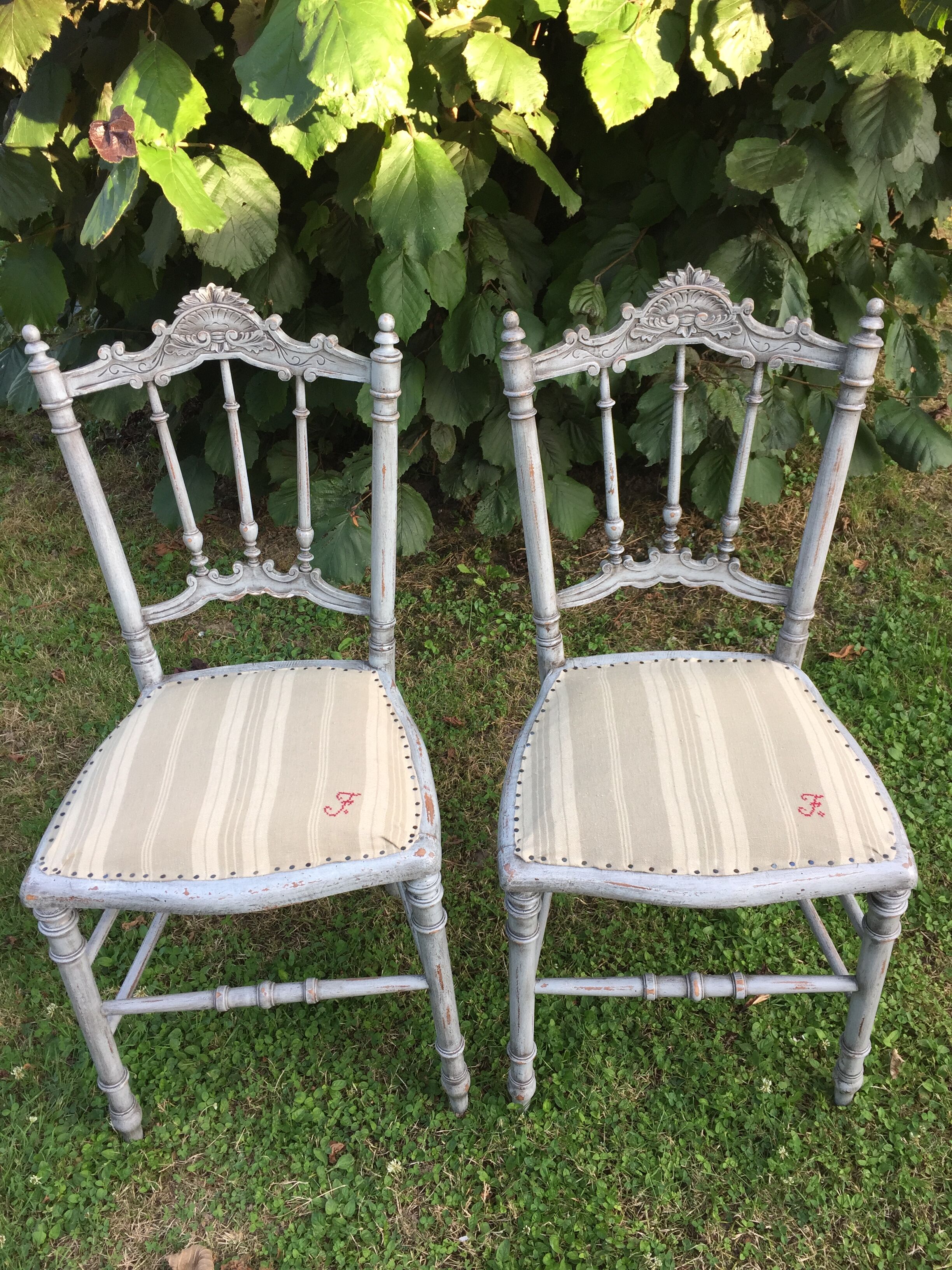 Pair of Louis XV style chairs