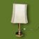 Hexagonal gold table lamp – Empire / Hollywood Regency style