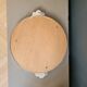 Vintage silver metal mirror tray