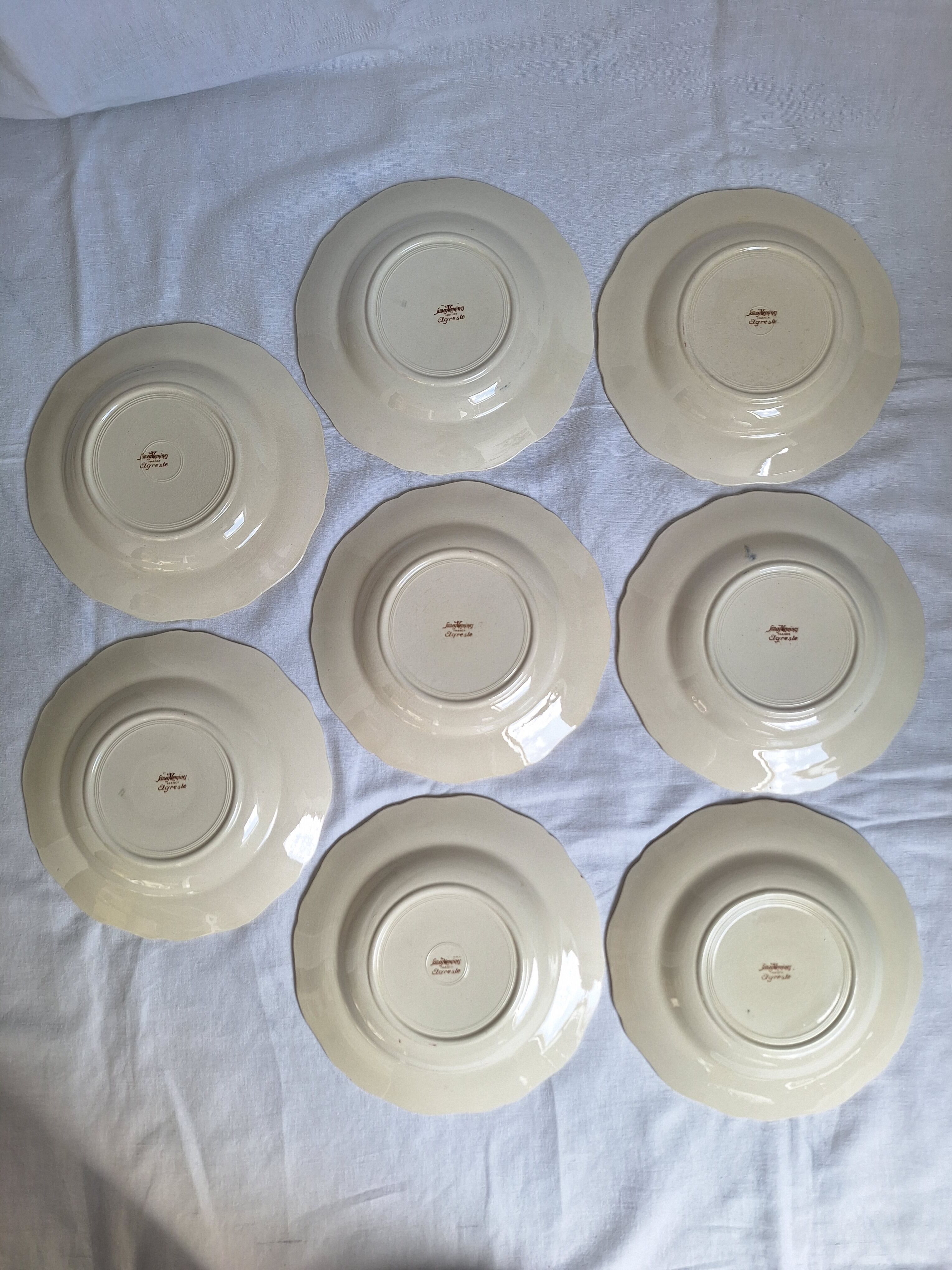 Hollow plates Sarreguemines Agreste