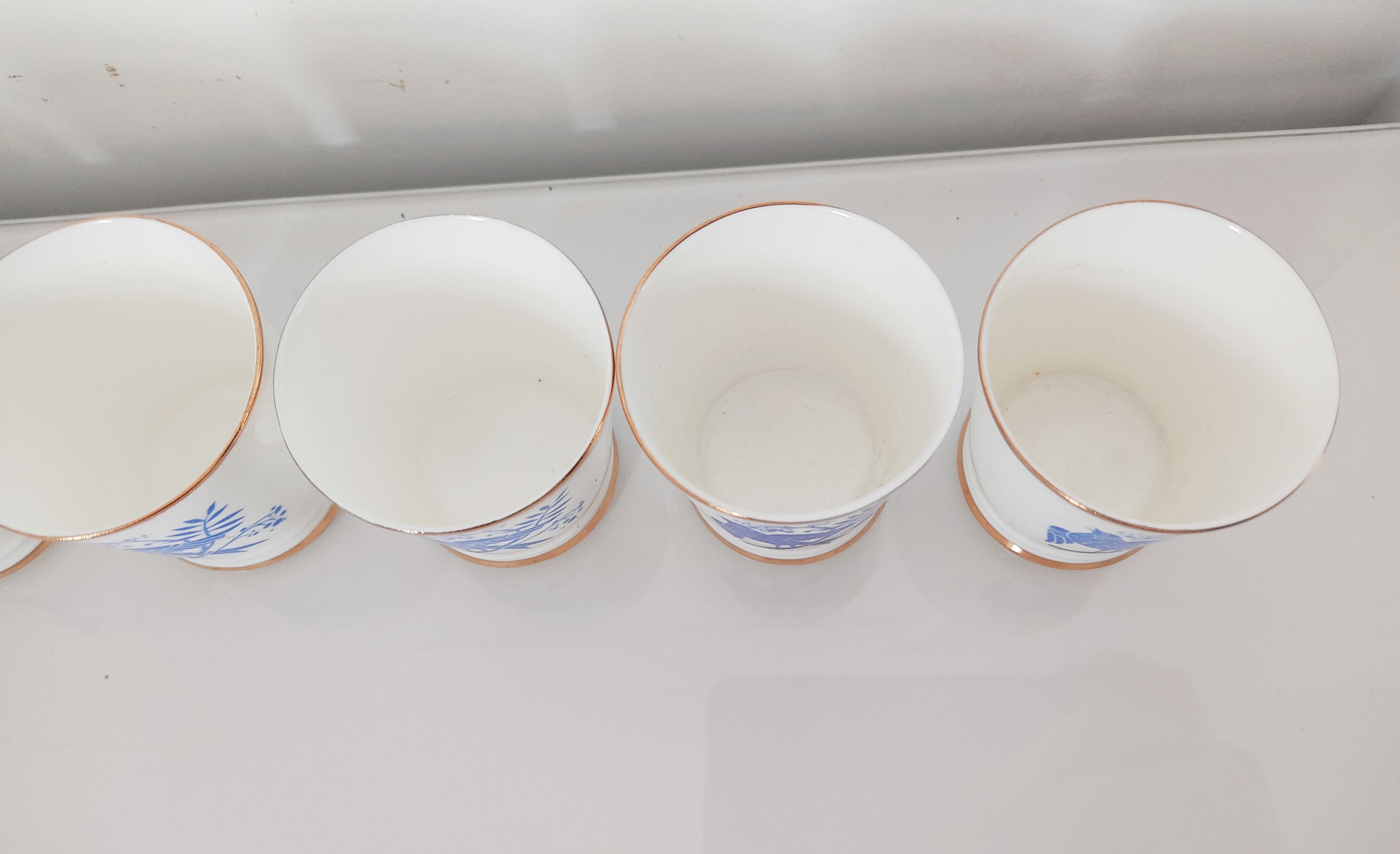Set of 6 porcelain cups USSR 5.5 cm