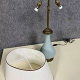 Baluster-shaped lamp in celadon porcelain, Napoleon III period, circa 1880
