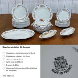 Saint Amand dinner service from the 1950s - 29 pieces.