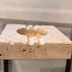Empty ashtray pocket Cerri Nestore in travertine