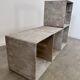 Set of 4 modular concrete shelves design G. Ifertvintage 60s