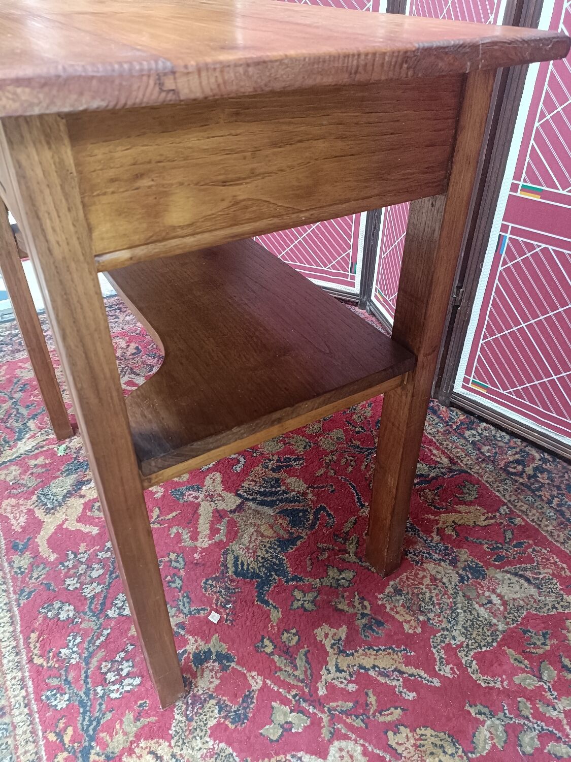 Vintage pine toilet table