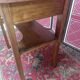 Vintage pine toilet table