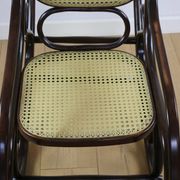 Rocking chair on runners, original brown, 1970s - very good condition