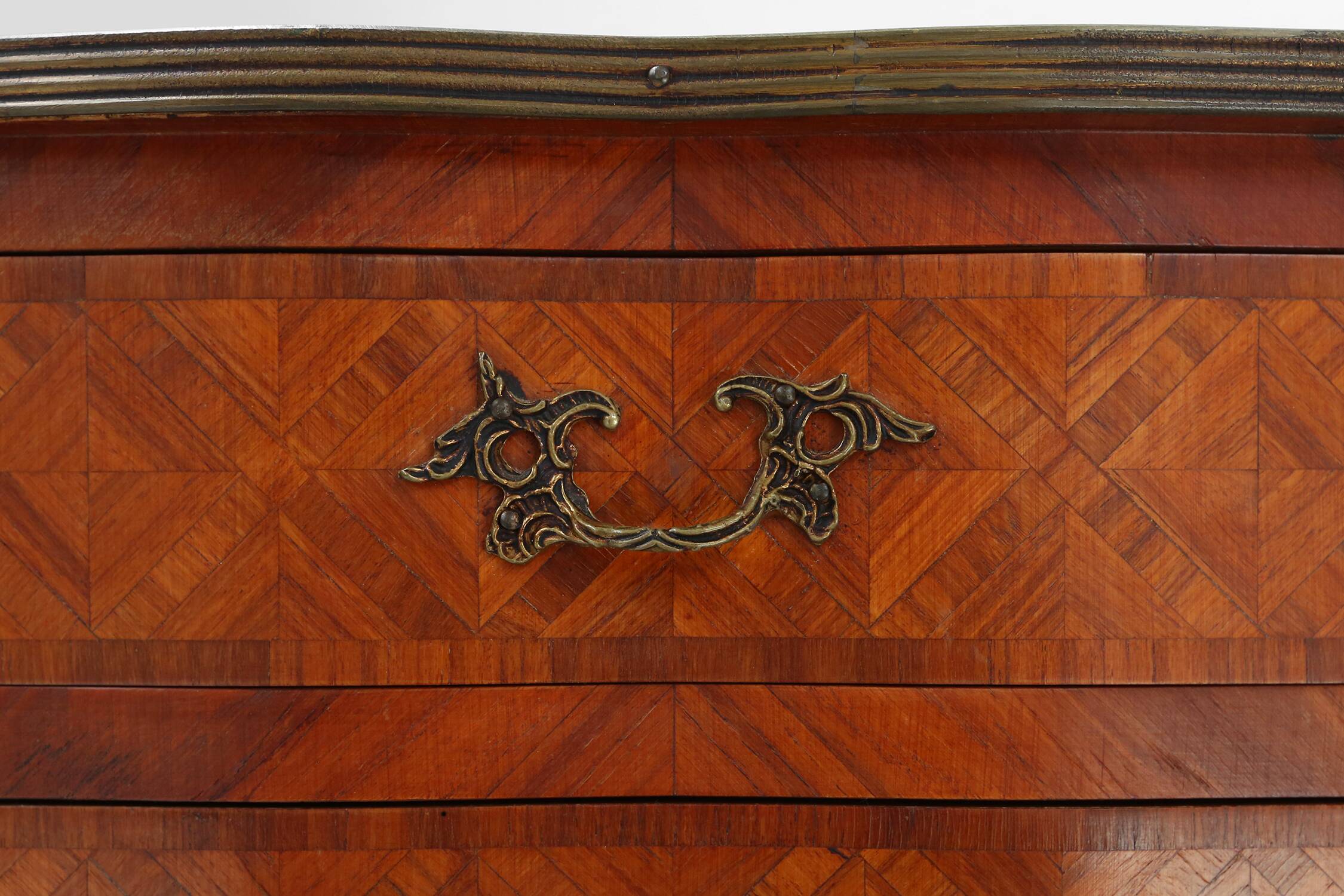 Exquisite pair of Louis XVI bedside tables, Belgium ca. 1950