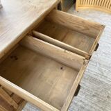 XXL solid oak counter sideboard