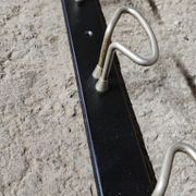 School wall coat holder with six metal legs GES