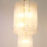 Murano glass ice pendant by Limburg, Germany, 1970s