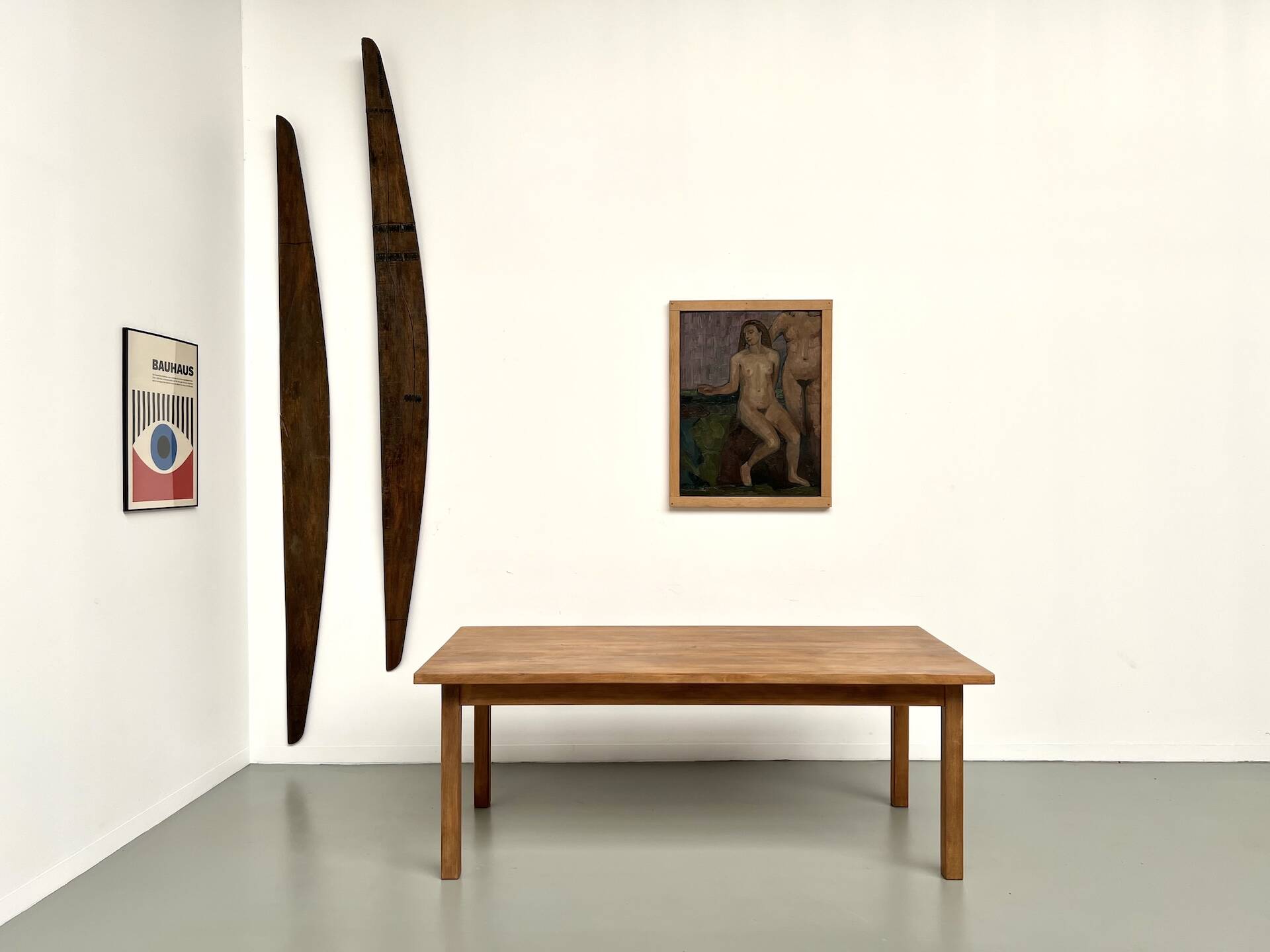 Solid beech farmhouse table