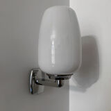 Chrome and opaline wall lights from the 70s.