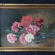 Tableau, bouquet de fleurs oeillets