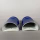 Pair of monochrome blue porcelain wall vases - China Qing
