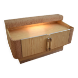 Meuble bar console vinyle vintage en formica