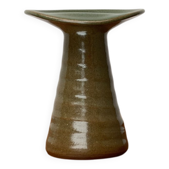 Vintage studio pottery vase by Acki Jürgens, 1970s.