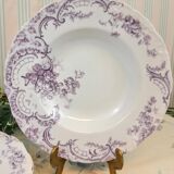 6 Cauldon England Clarence pattern soup plates