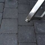 Chair with square section tubular steel structure