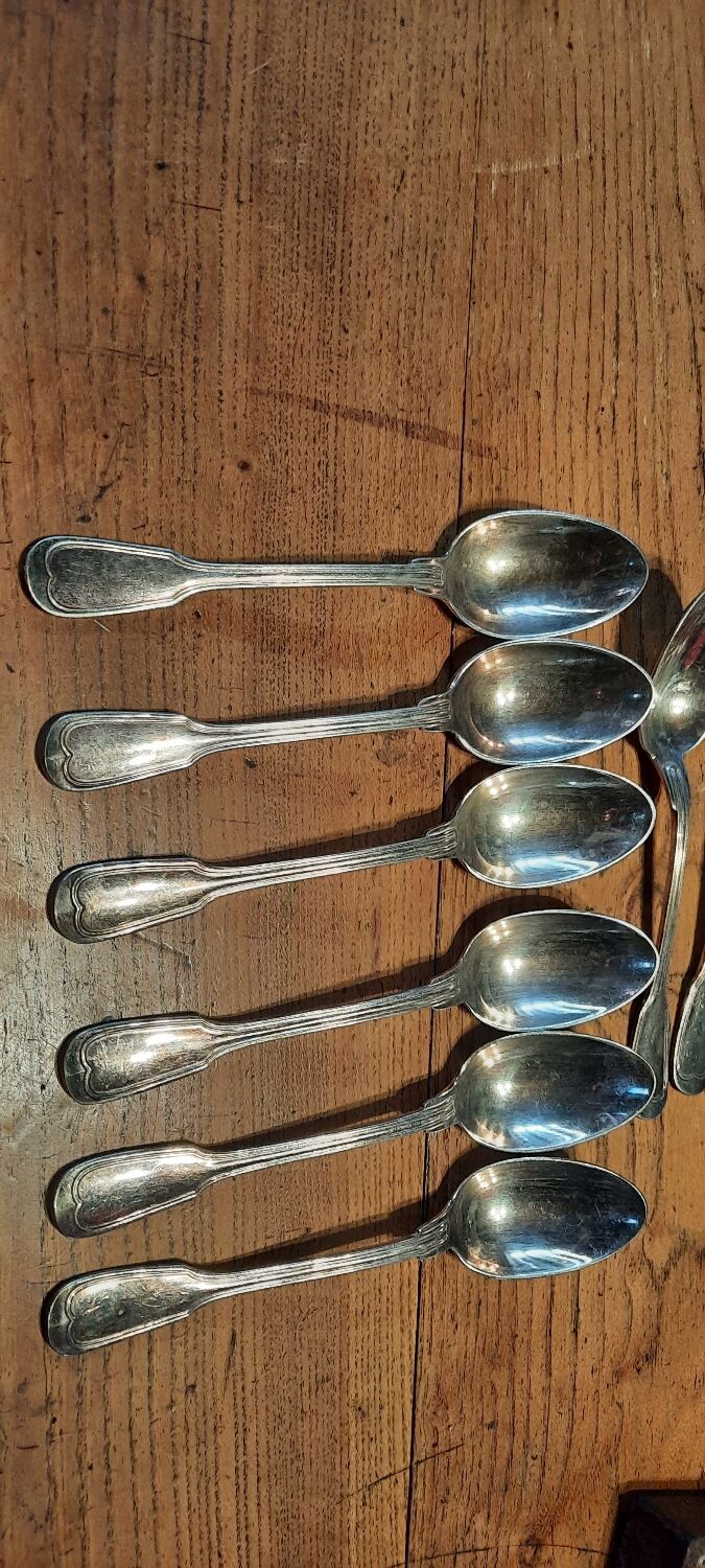 Silver-plated metal teaspoon