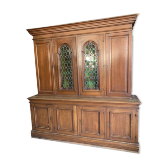 Buffet 8 doors with stained glass