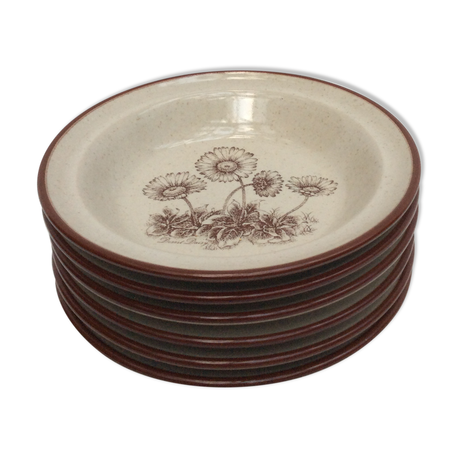 Six cereal bowls from the 1970s Japanese noritake manufacture dimension: diameter -14cm- H-3.5cm