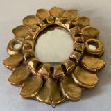 Vintage gilded wooden mirror