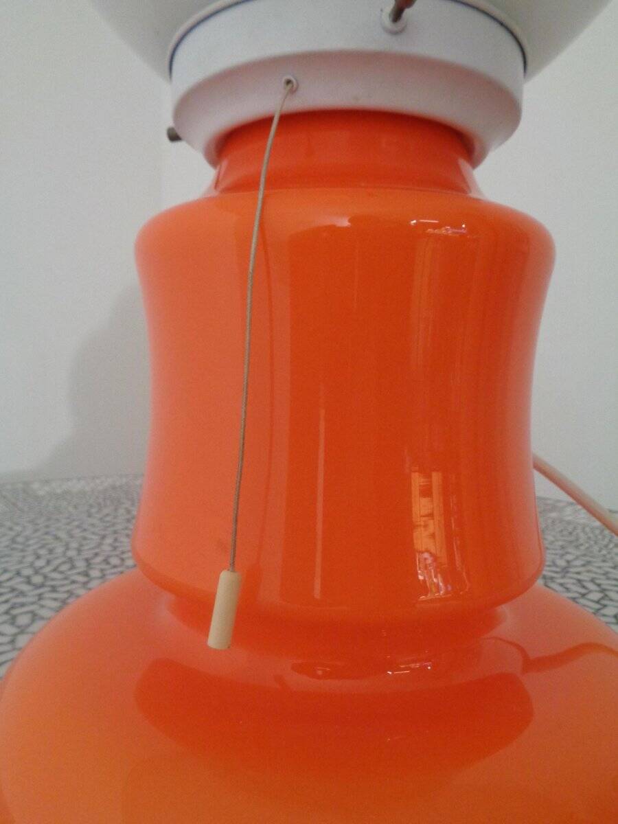 Italian glass standard lamp, 1970s