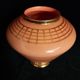 Art deco vase in opaque pink glass - model 'ady' de de rupel (boom glass)