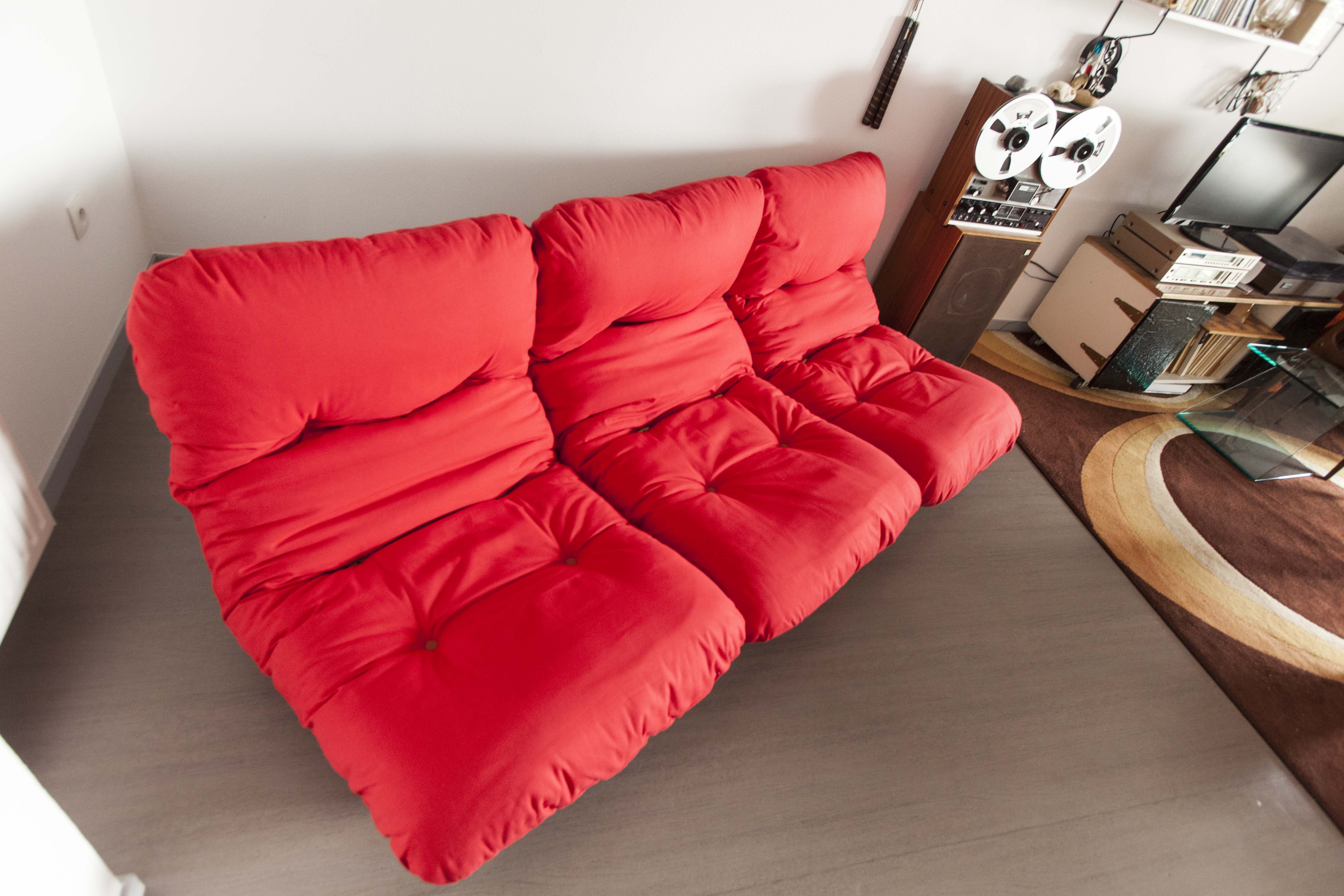 Marsala sofa Ligne roset Ducaroy restored