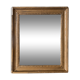 Miroir ancien doré - 35 x 30 cm