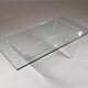Plexiglas and glass coffee table "Les invisibles du marais", France 1980s