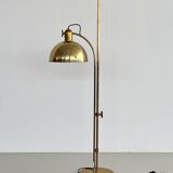 Florian schulz mid-century adjustable floor lamp in full brass, 1970