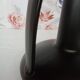 Black ceramic handle vase