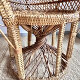 Emmanuelle rattan armchair