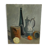 Large still life with lemon and orange 1962