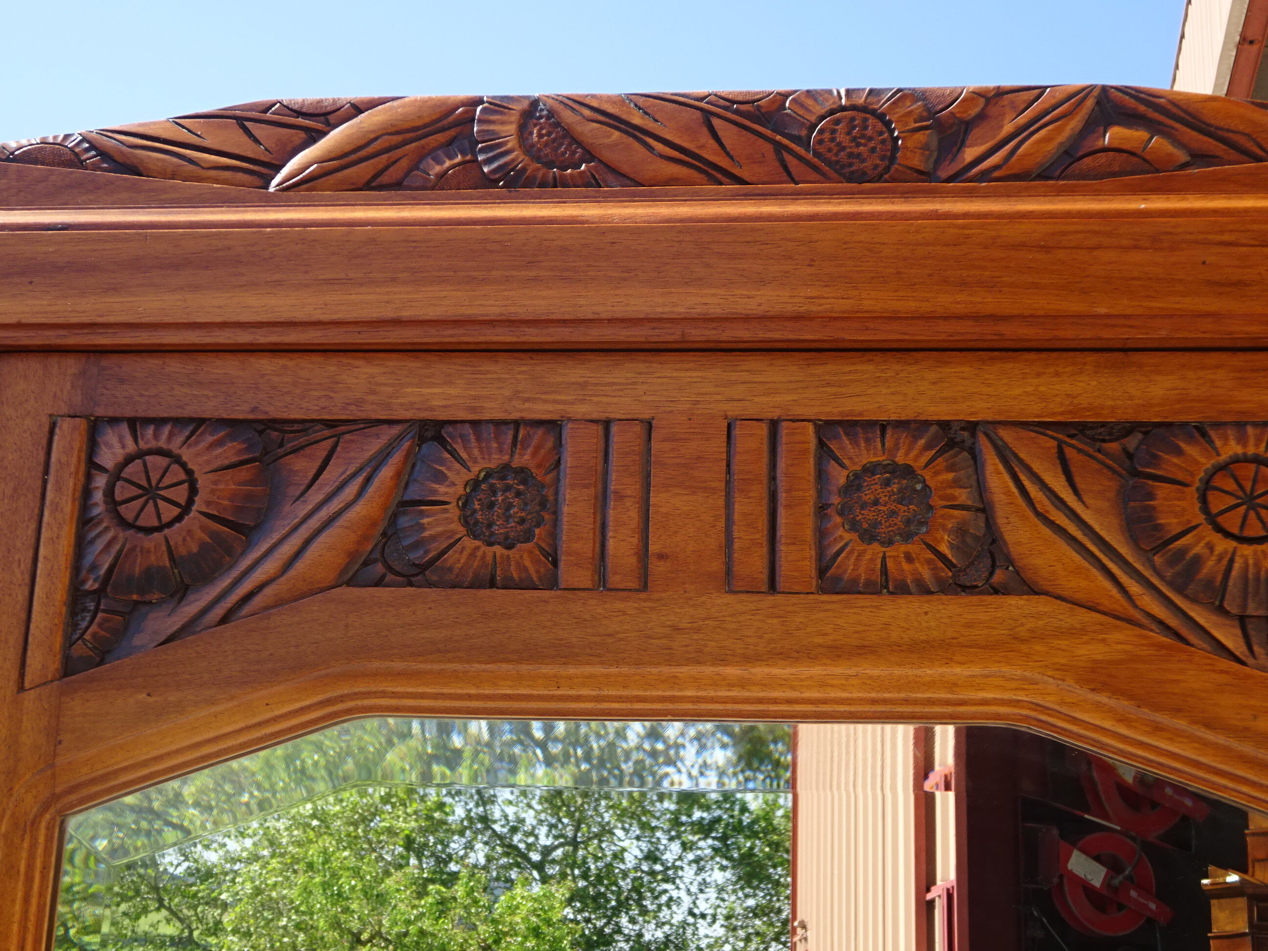 3-door walnut cabinet and walnut bramble