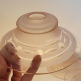 4 tulips in pink glass lampshade lamp suspension lamp