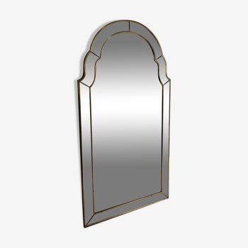 Miroir à pare-closes en bois doré 110x59cm