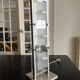 chrome and glass table lamp