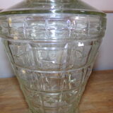 Jar of chiseled glass apothecary