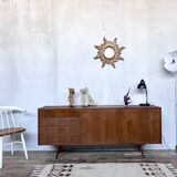 Vintage teak compass feet