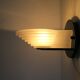 Italian wall lamp in satin glass 80s