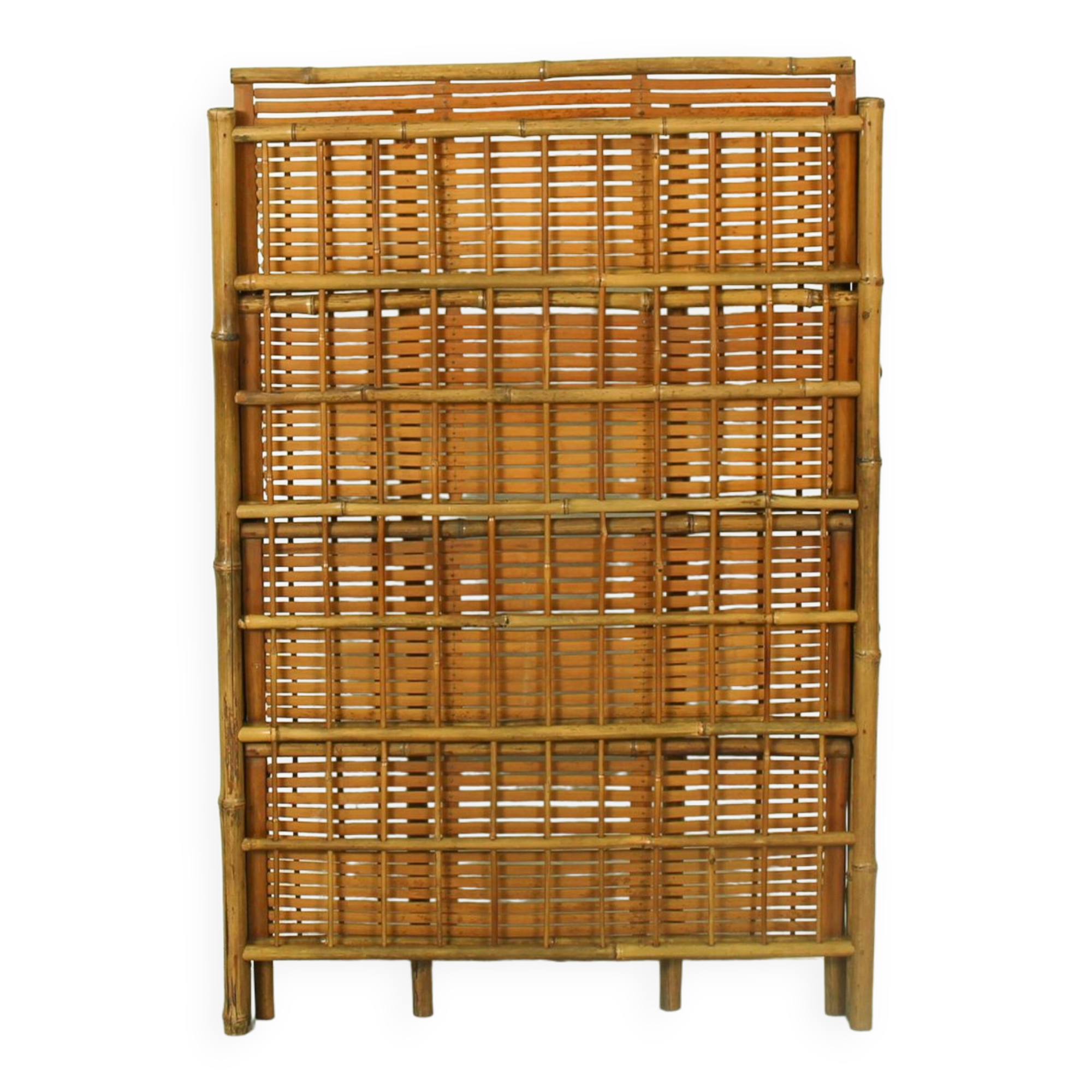 Bamboo Folding Campaign Shelves, France 1920s